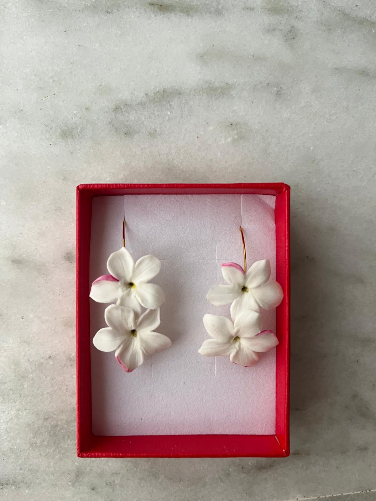 Pendientes de aro biznagas - Foto 1